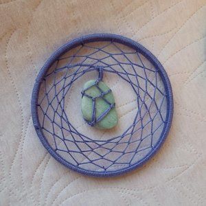 Purple and amazonite dreamcatcher